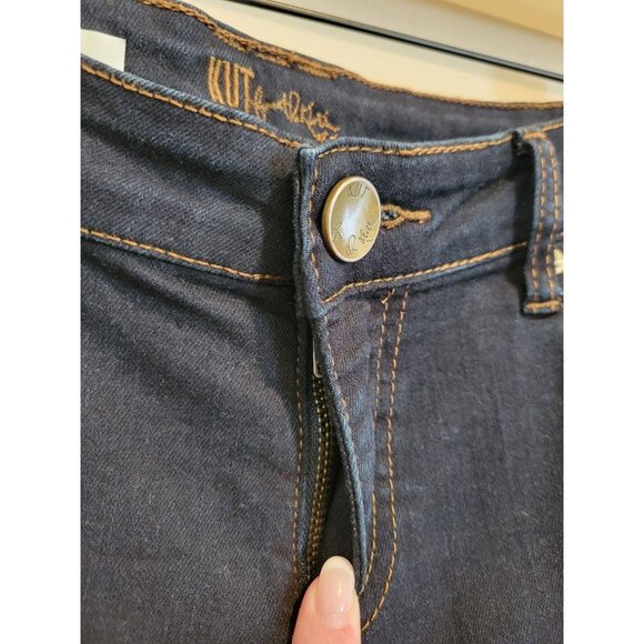 Kut from the Kloth Mia Toothpick Skinny Jeans Dark Wash 8 - Picture 9 of 11